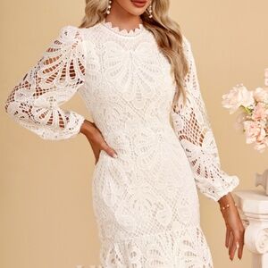 Never Worn White Lace Dress